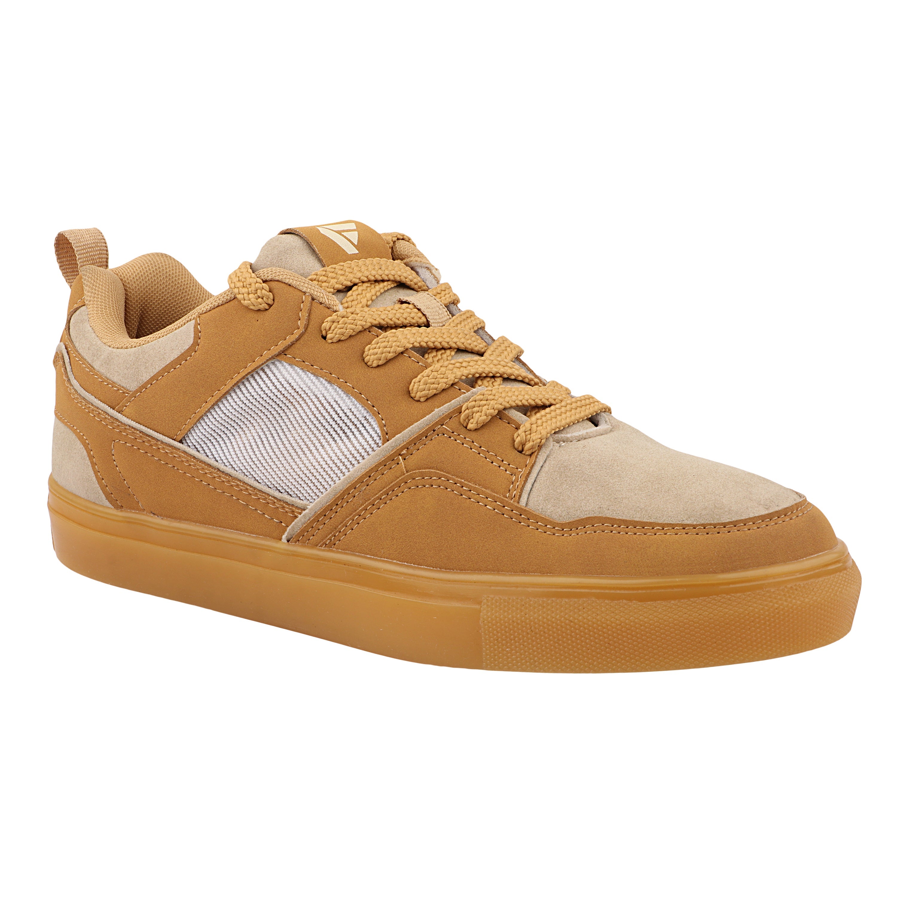 FUEL Nava-08 Lightweight Casual & Running Shock-Absorbing Comfort TPR Sole Sports Shoes for Men's (Beige)
