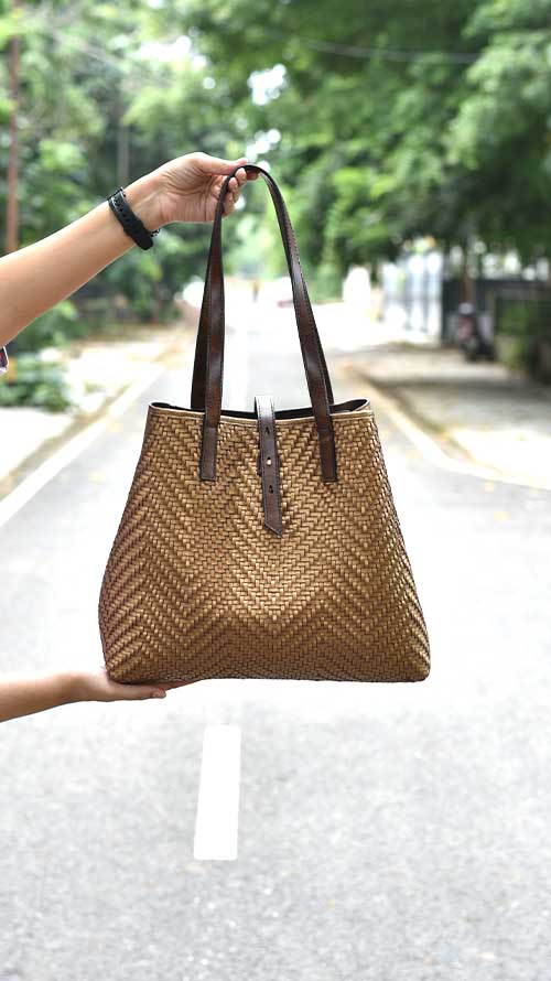 Woven Bronze Lazy Bailey