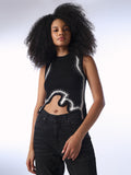 Asymmetric Fitted Knit Top