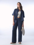 Striped Elasticated Wide Leg Pants