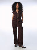 Elasticated Linen Blend Pants