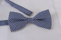 Navy Gingham Bow Tie