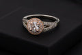 Rose gold stackable rings set of three