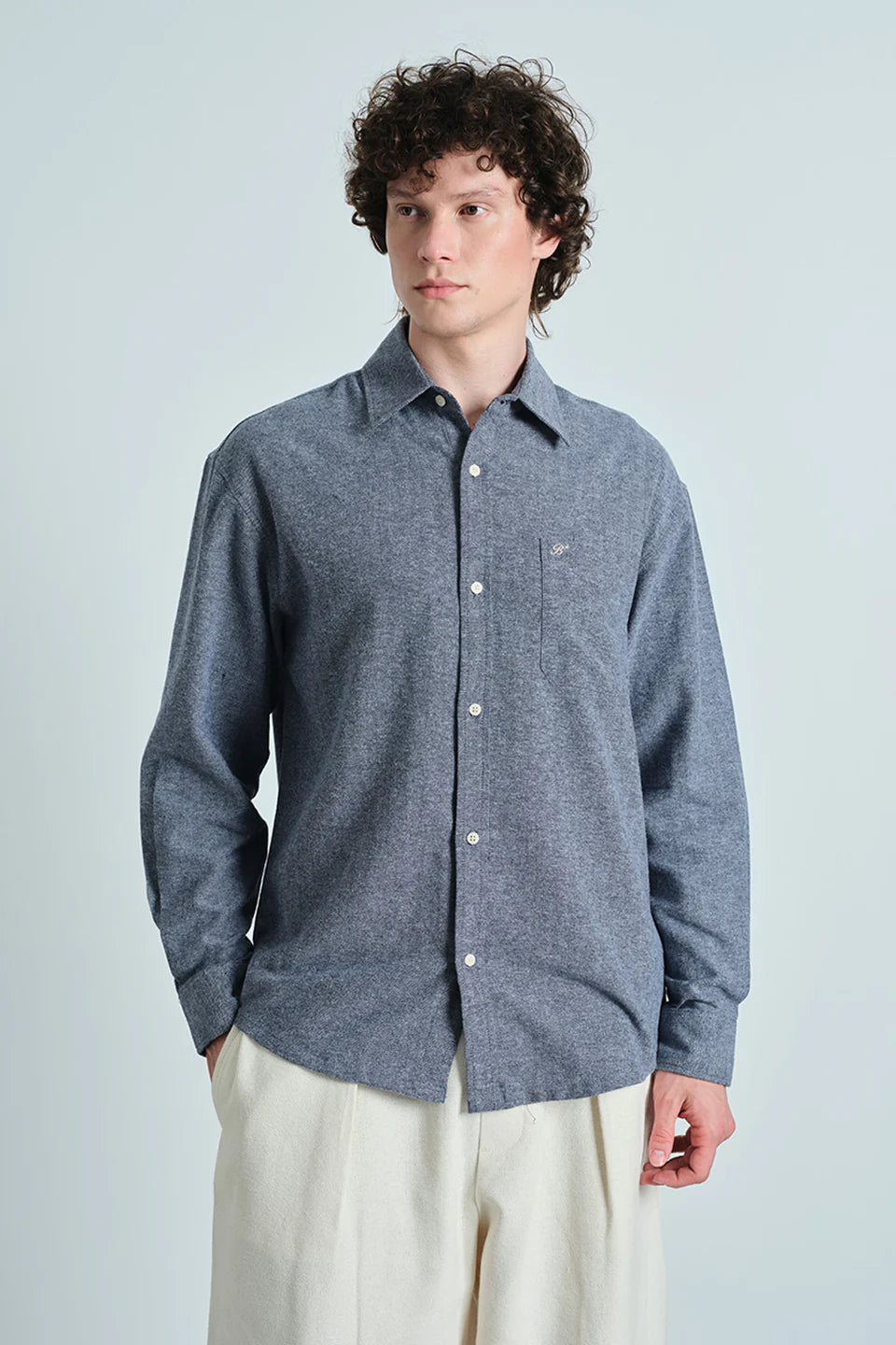 Stonewash Blue Casual Shirt