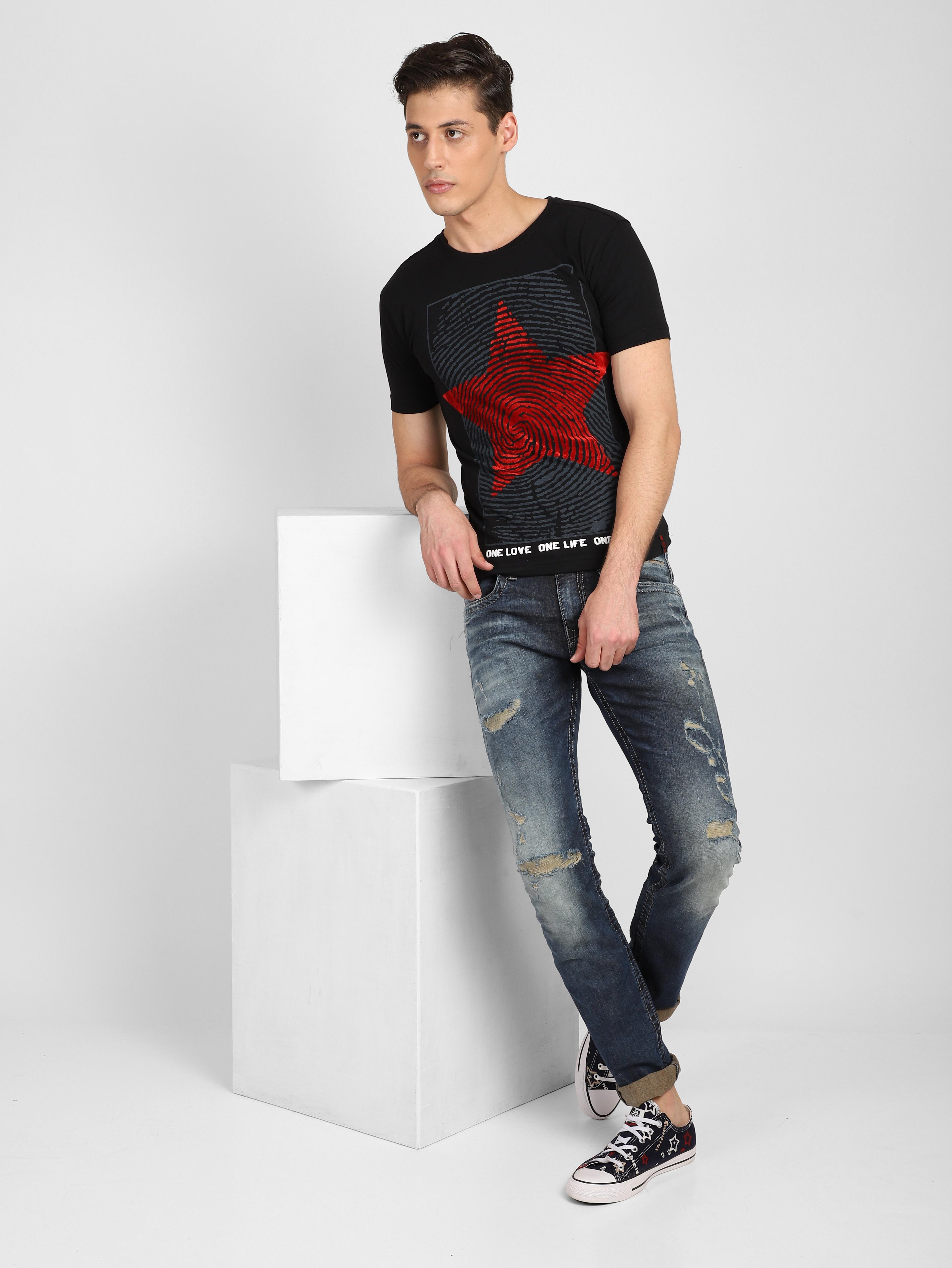 Red Fingerprint Graphic Tee